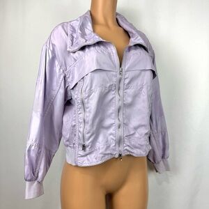 Adidas by Stella McCartney women's XS lightweight windbreaker jacket Purple Camo
